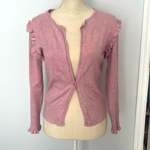 Zara Knitwear Fancy Collection pink cardigan